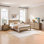 Ensemble de chambre à coucher en rotin 4 pièces Farmhouse & Boho