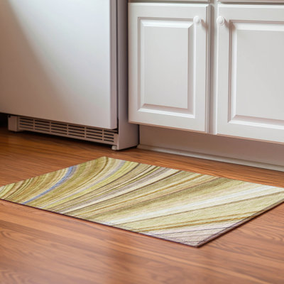 Premium Machine Washable Cerrito AMF585 Beige Rug