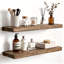 Tablette flottante murale en bois de pin récupéré rustique 2 pièces-1379933485-1378959345