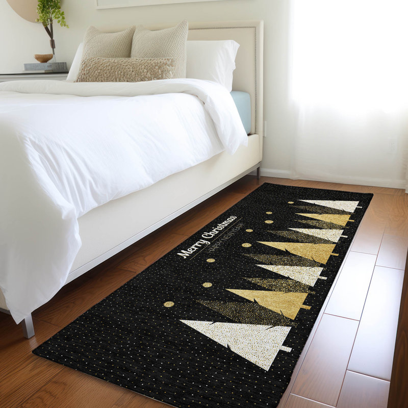 Cerrito Area Rug with Non-Slip Backing, Runner 2'3" x 7'6"