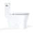 Modern One Piece Elongated Toilet with Side Flush, Water Saving Dual Flush for Home Bathrooms