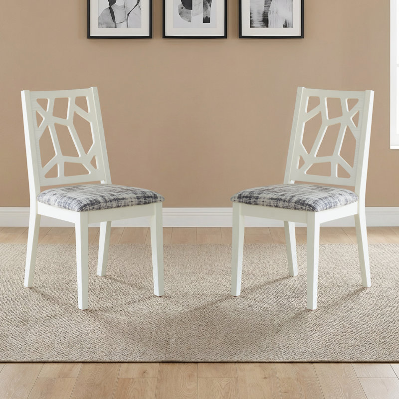 Chaise de salle à manger Latrix, Chêne blanc classique