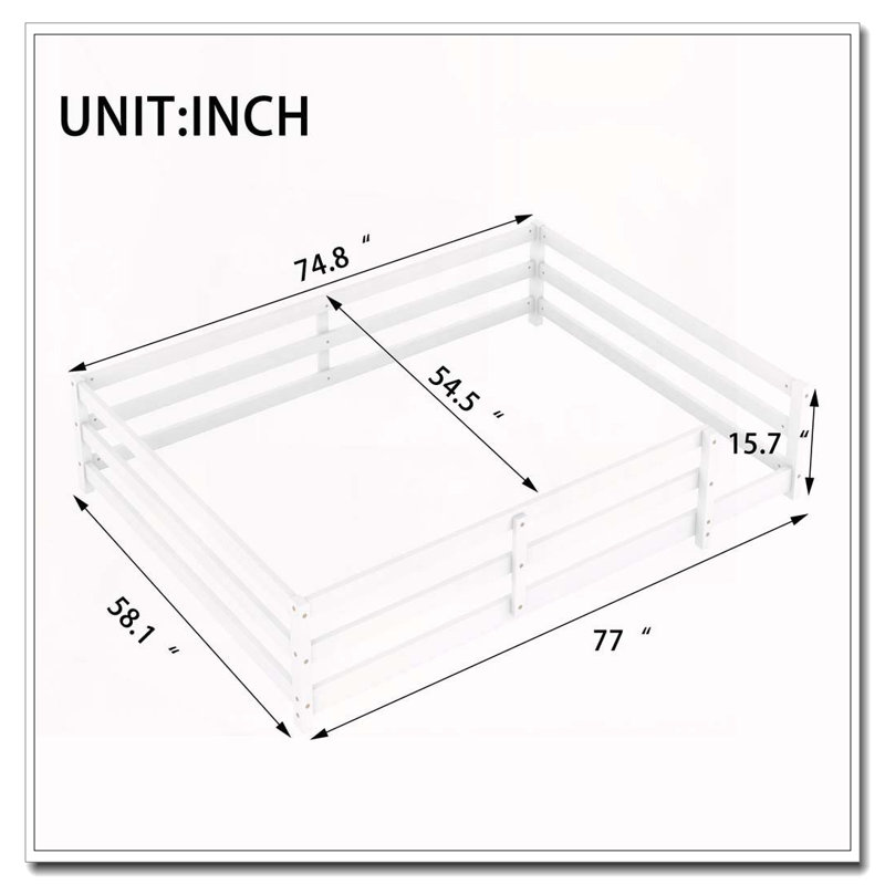 Lit double pleine grandeur, Blanc