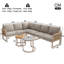 Outdoor Patio Furniture Set For 5–6 People With  Removable Cushions For Garden, Balcony & Terrace-951136212