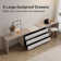 Jerymiah Modern Home Office Desk Extendable Dresser Desk Up To 114'' with Storage Drawers