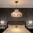 1-Light Pink Tiffany Stained Glass Pendant Light