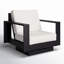 Sterling Metal Outdoor Lounge Chair with Sunbrella Cushions