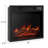 72'' Tv Stand Led For Tvs Up To 80'' With Electric Fireplace And Adjustable Shelves,black