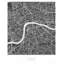 Carte graphique de Londres - reproduction encadrée monochrome pour la décoration
