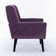 Tufted Upholstered Wide Back Armchair 2PCS/SET