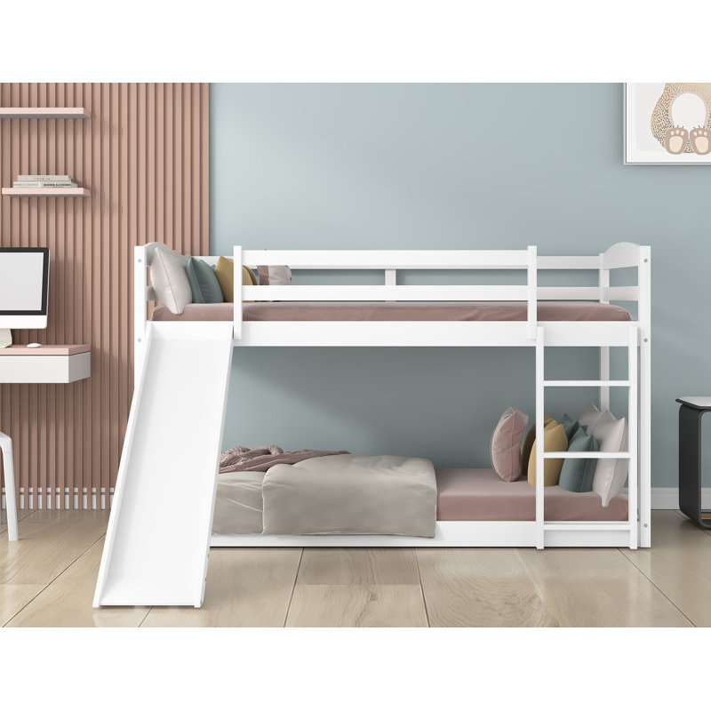 Belchertown Kids Twin Over Twin Bunk Bed, White