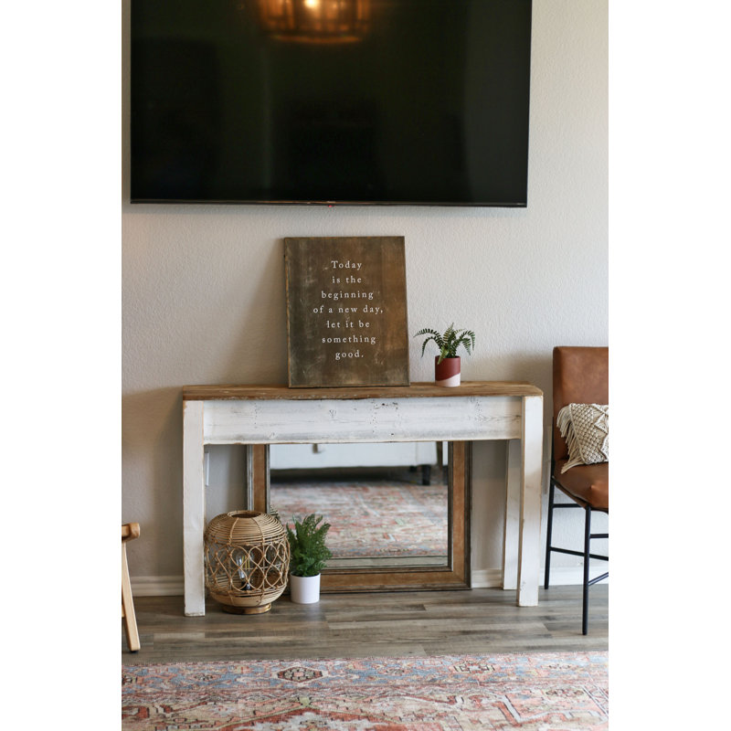 Console en bois massif 46 po Jamilee