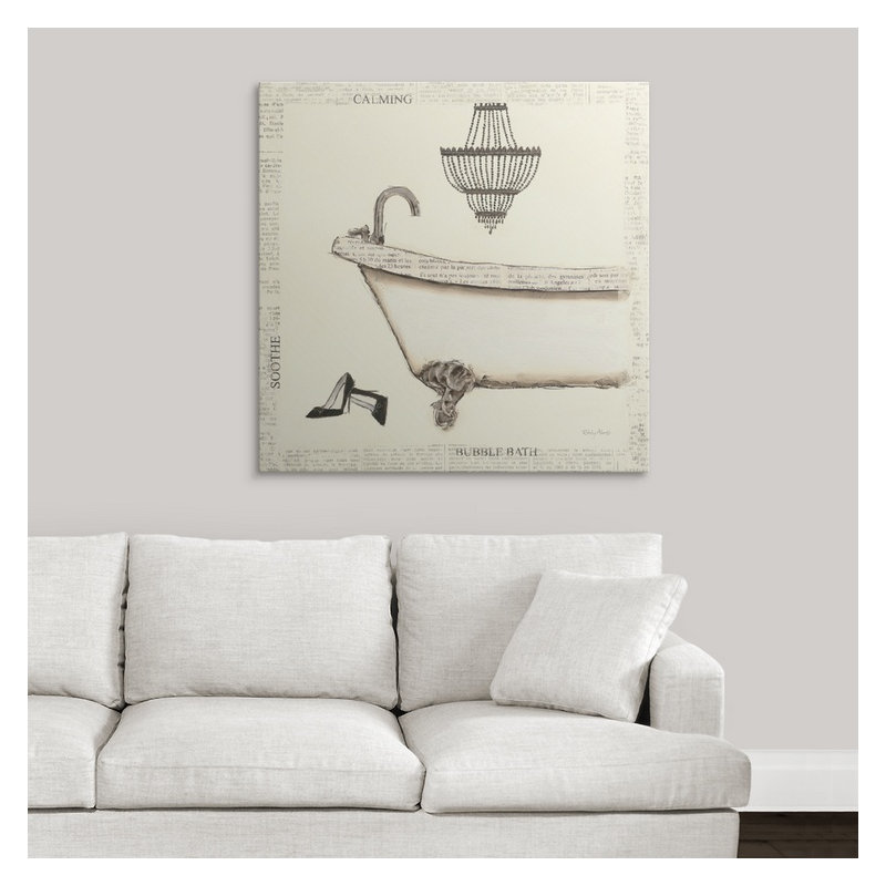 « i-salle de bain », impression Emily's Boudoir, H 35 po x l 35 po x P 1,5 po, Toile