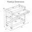 Chariot utilitaire roulant à 3 niveaux avec tiroir verrouillable, organisateur de rangement pour atelier mobile avec roulettes et poignée