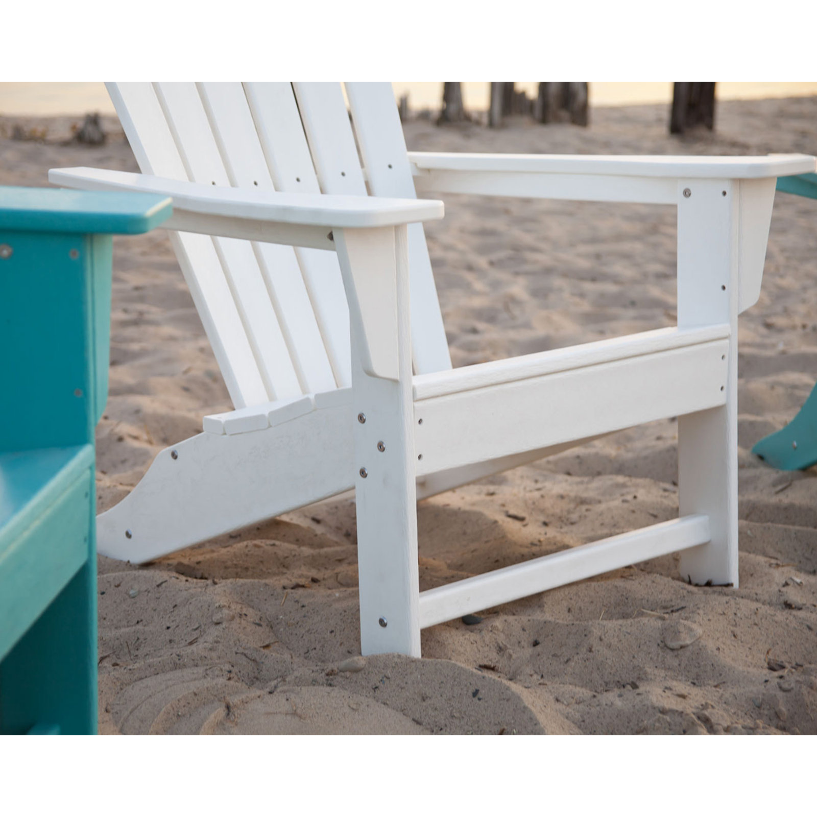 POLYWOOD® South Beach Adirondack Chair, White