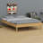 Modern Minimalist Platform Bed with Reinforced Slat Foundation-778738334