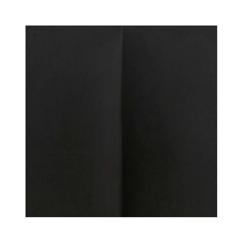 Maxine Round Ottoman, Black Velvet
