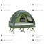 Lit de camp pliable pour 2 personnes avec tente, couvre-lit et matelas gonflable épais Outsunny
