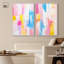 Joyful Abstracts Set, ensemble de 2 toiles Art Maximaliste-114217461-114217481