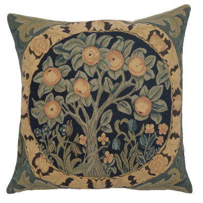 Floral Cotton Blend Pillow Cover