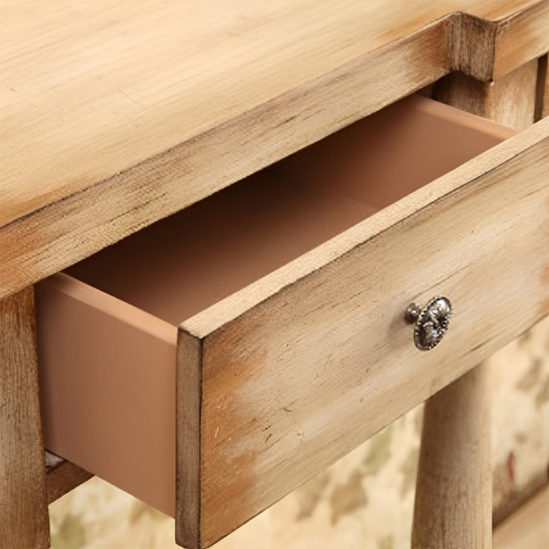 Console rustique peinte, Bois naturel, Bois naturel