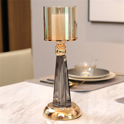 13.98'' H Metal Tabletop Candlestick