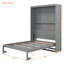Lit escamotable mural avec tablettes Murphy-664661784-664661785