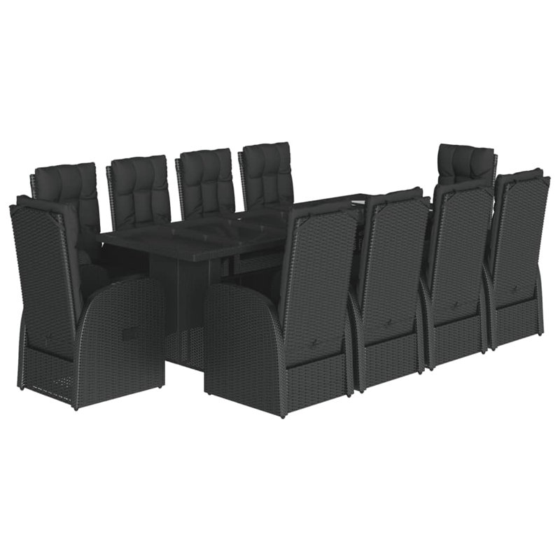Rafid Rectangular 11 - Piece 10 - Person 240Cm L Outdoor Table Set