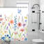 Rideaux de douche Watercolor Wildflowers pour salle de bain, 71 po x 71 po-1661334768