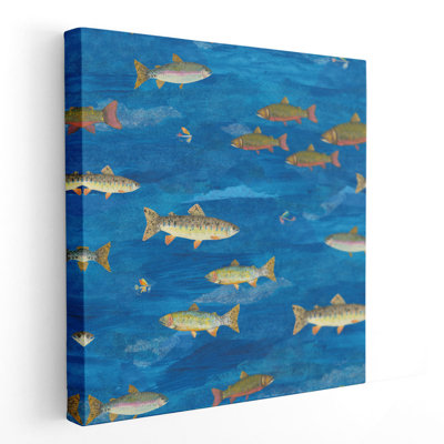 «Angling in The Stream Pattern I», reproduction d'art sur toile