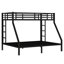 Lit superposé simple au-dessus de grand lit simple TG, adolescents, peu encombrant, thermolaquage électrostatique, réduction du bruit, rangement sous le lit, barrière de sécurité pour adultes, conception à économie d'énergie, deux côtés,