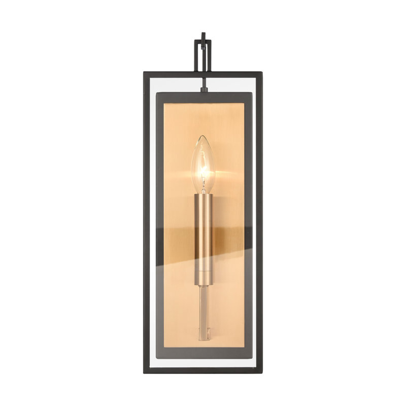 Gianni 17'' High 1-Light Sconce - Matte Black, Matte Black