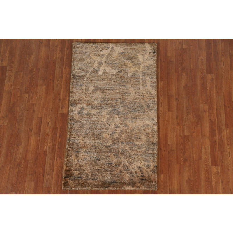 Brown Moroccan Oriental Area Rug 3x5
