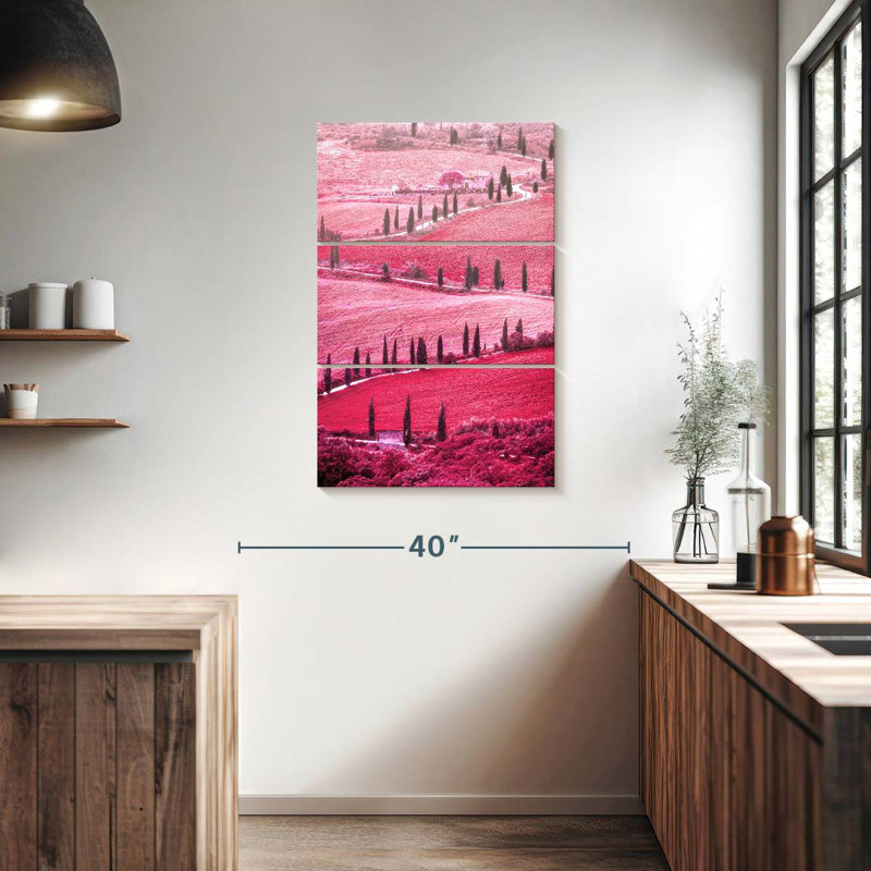 Alvord Pink Tuscan Valley, 38" H x 24" W