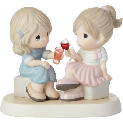 Precious Moments Two Friends Toasting Figurine 4.9 Inch