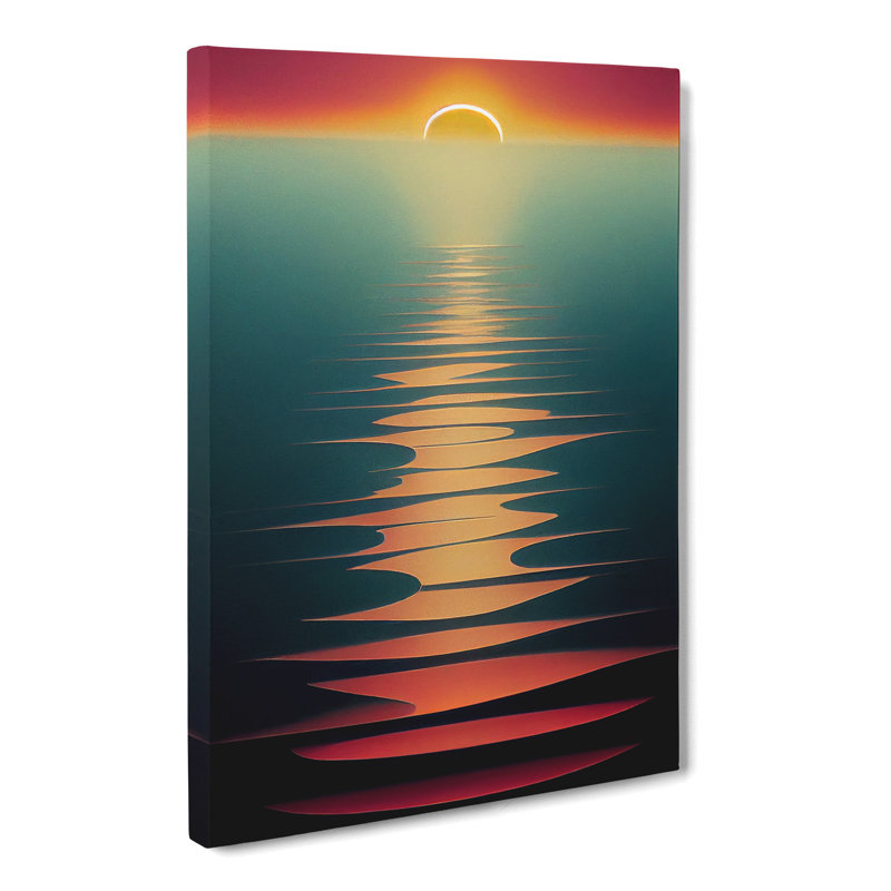 Crystal Sunset - Wrapped Canvas, 60cm H x 40cm W x 3cm D