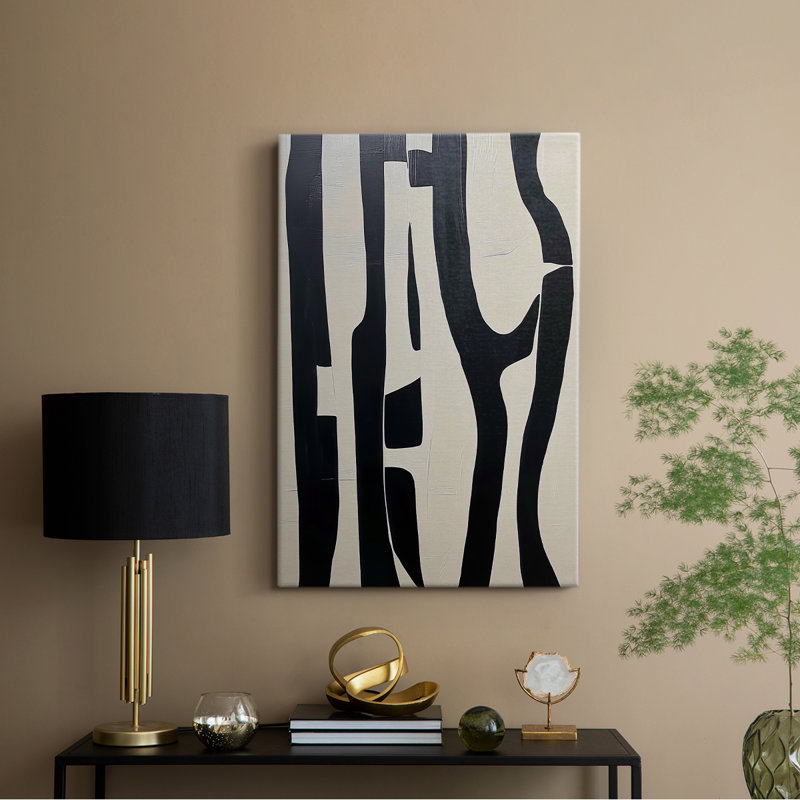 Série ABSTRACT DCXLVI - Toile tendue avec châssis Premium - Prêt à être accroché, H 60 po x l 40 po