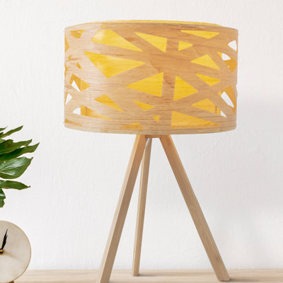 Stroud Solid Wood Tripod Lamp
