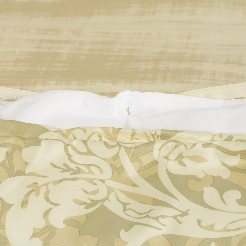 Renaissance Polyester Motif Duvet Cover & Insert, King Duvet + 2 King Shams + 1 Throw Pillow