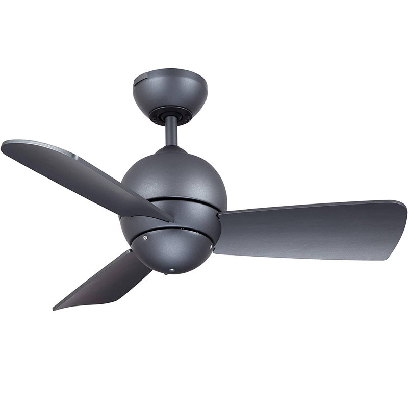 Ventilateur de plafond à 3 pales de 30 po avec commande murale et ensemble d'éclairage inclus