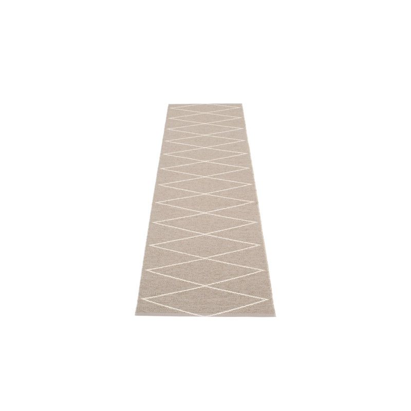 Tapis d'intérieur / extérieur à tissage plat, Tapis de couloir 2 pi 3 po x 8 pi, Brun