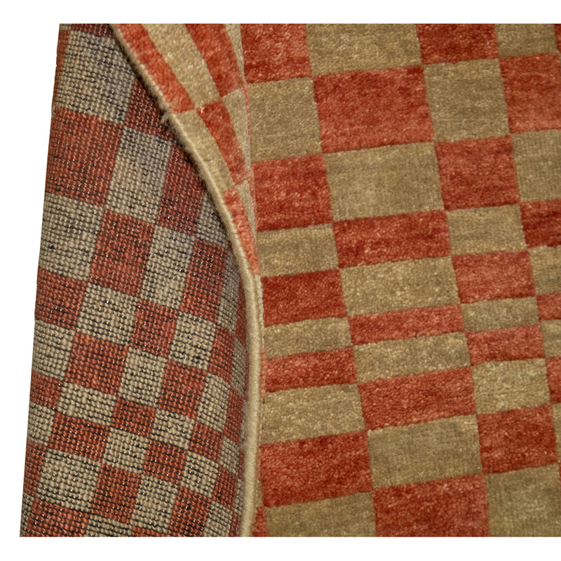 Hand Knotted Wool Geometric Indoor Rug