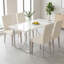 Table de salle à manger rectangulaire en bois d'ingénierie de 55 po avec base en métal-1015117288
