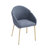 Heckstall 19'' H Fabric Upholstered Metal Armchair-1587828303
