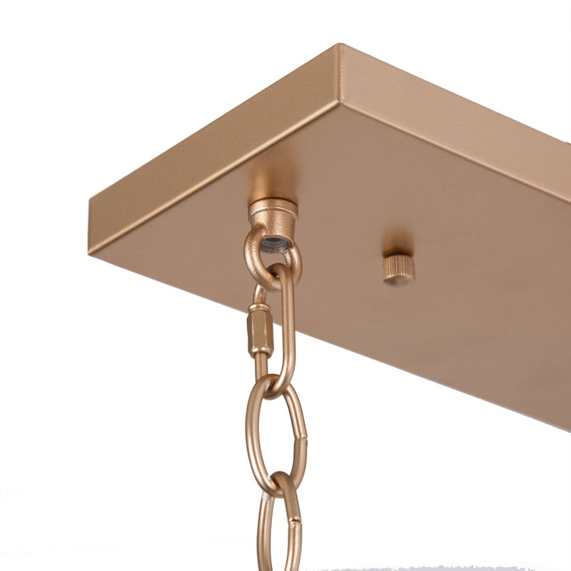Lustre rectangulaire unique à 5 lumières Gregoy