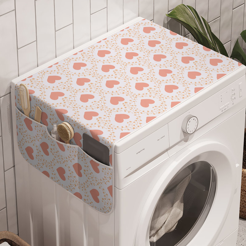 East Urban Home Romantic Washing Machine Organizer Pack of 2 47" x 18.5"