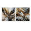 Cynnthia - Ensemble de 2 peintures murales abstraites en acrylique sur verre marbré-421106496