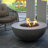 Concrete Outdoor Fire Pit with Lid
