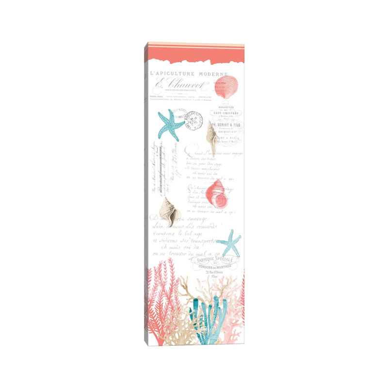 Coral Cove by Kimberly Allen - Wrapped Canvas Gallery-Wrapped Canvas Giclée, 91.44cm H x 30.48cm W