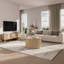 Table basse à plateau relevable 31,5 po avec compartiment de rangement dissimulé, table basse en chêne pour le salon-1059447597